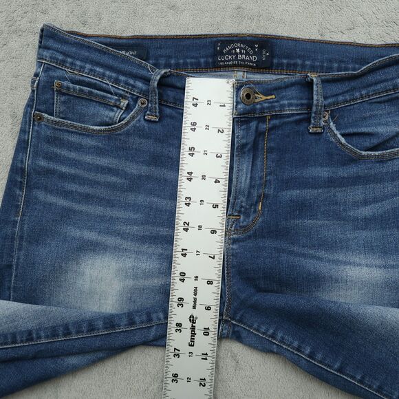 Lucky Brand Jeans Women's 10R Blue Mid-Rise Brooke Straight Denim 32" Inseam - Picture 7 of 15